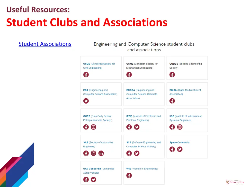 useful resources student clubs and associations