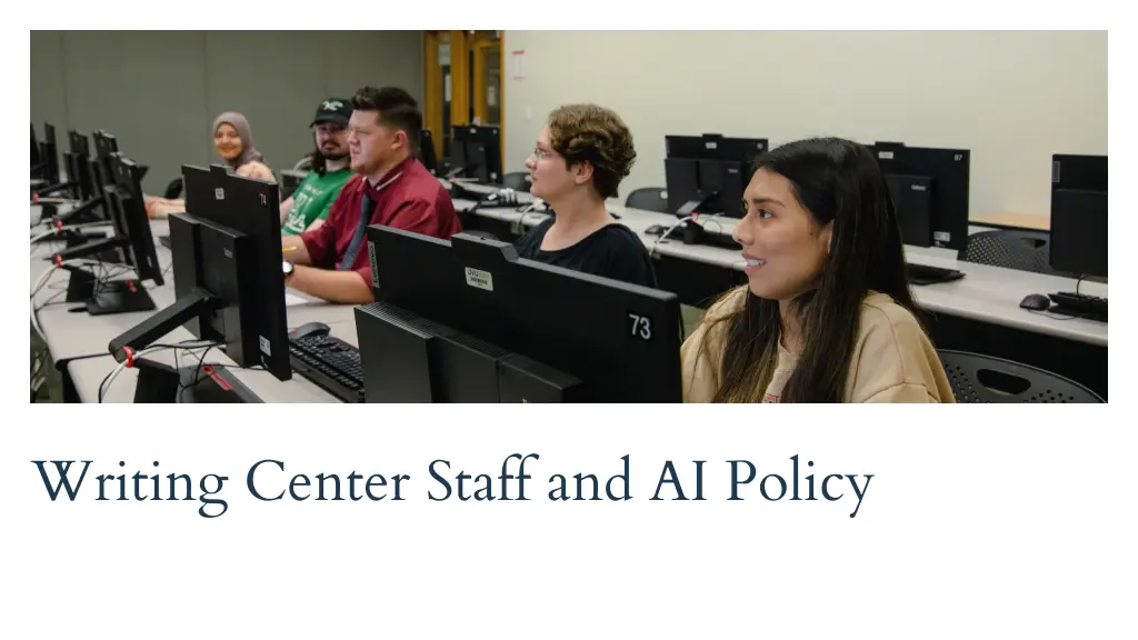 writing center staff and ai policy