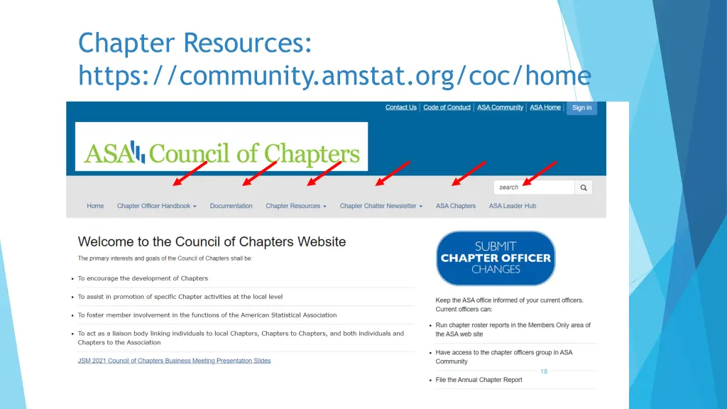 chapter resources https community amstat