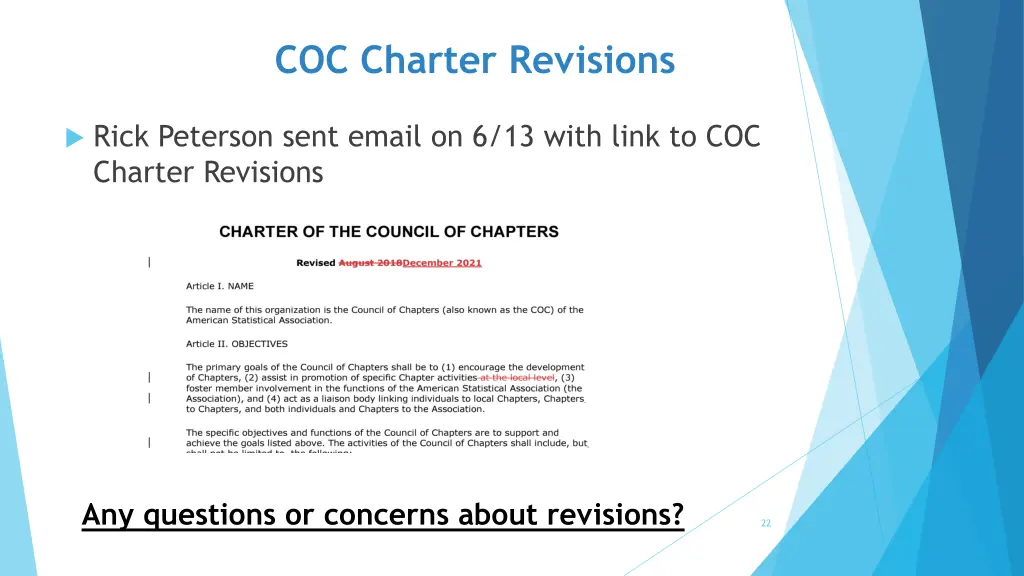 coc charter revisions
