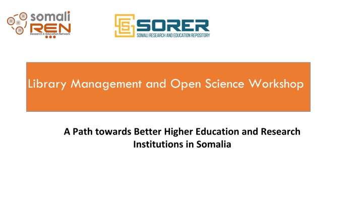 library management and open science workshop