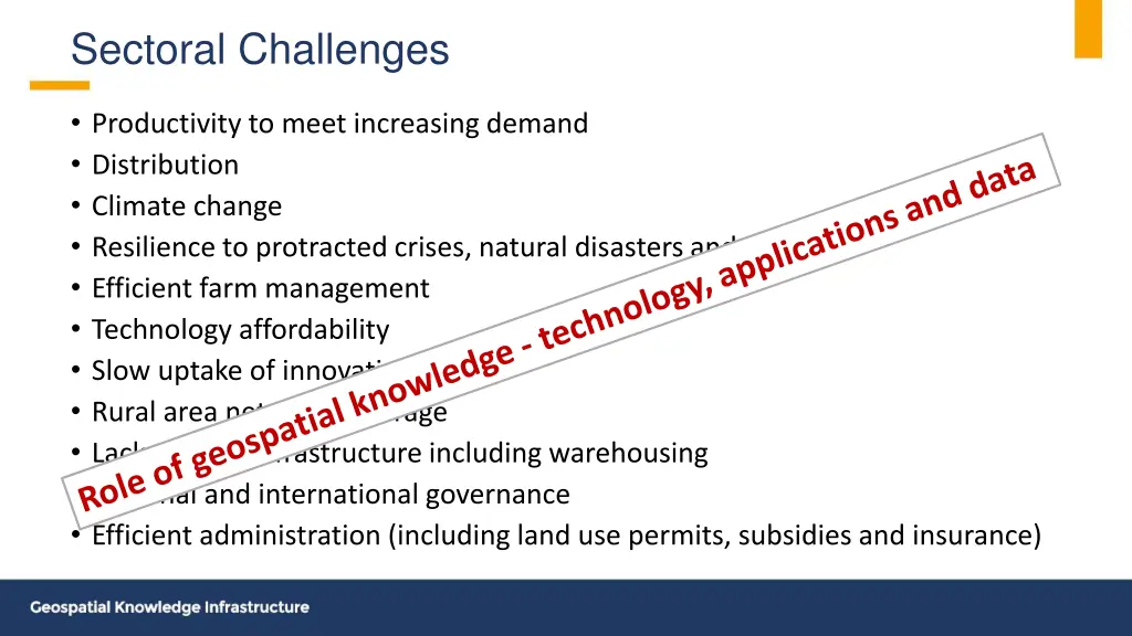 sectoral challenges