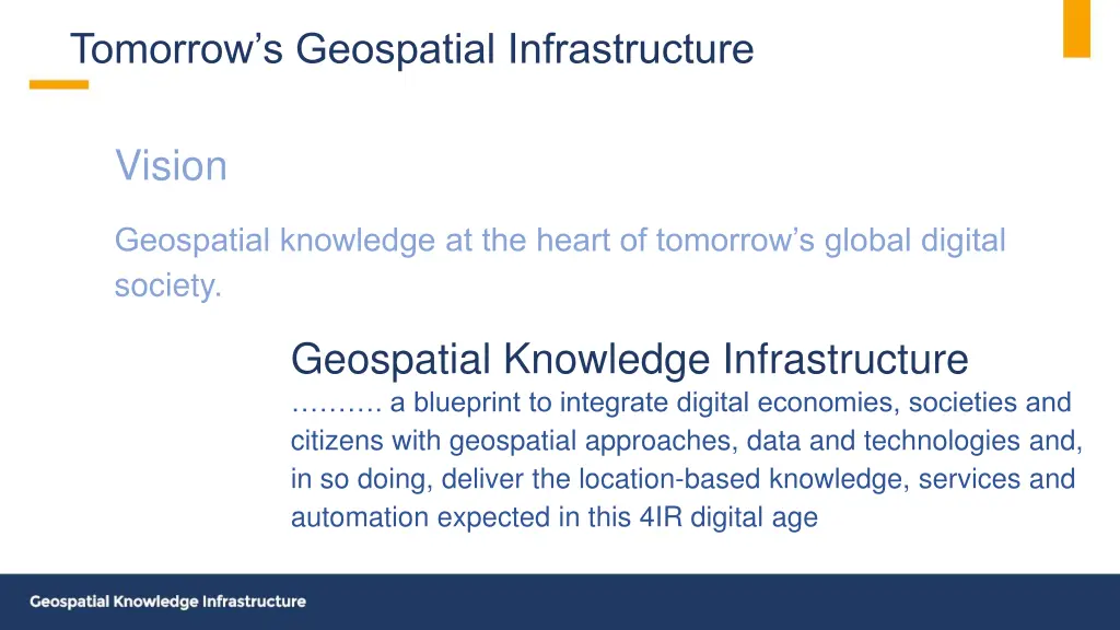 tomorrow s geospatial infrastructure