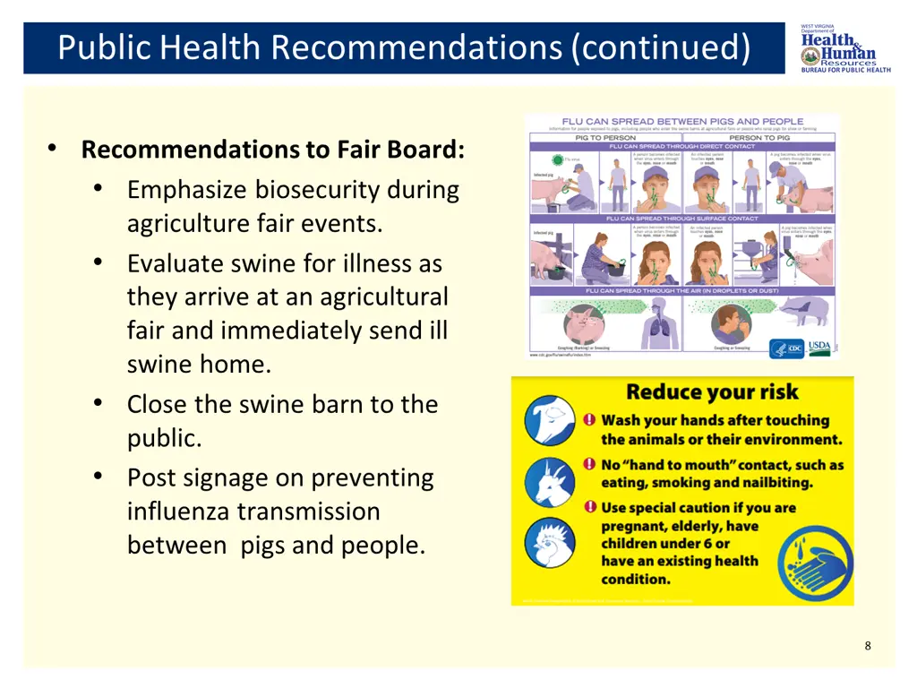 public health recommendations