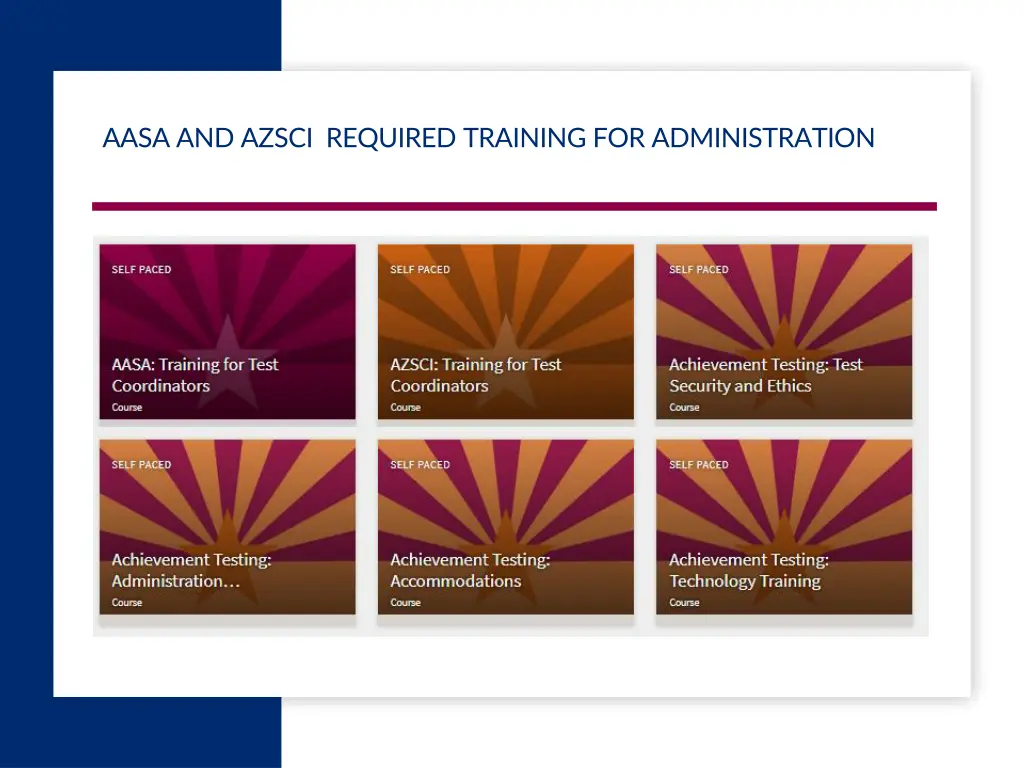 aasa and azsci required training 1