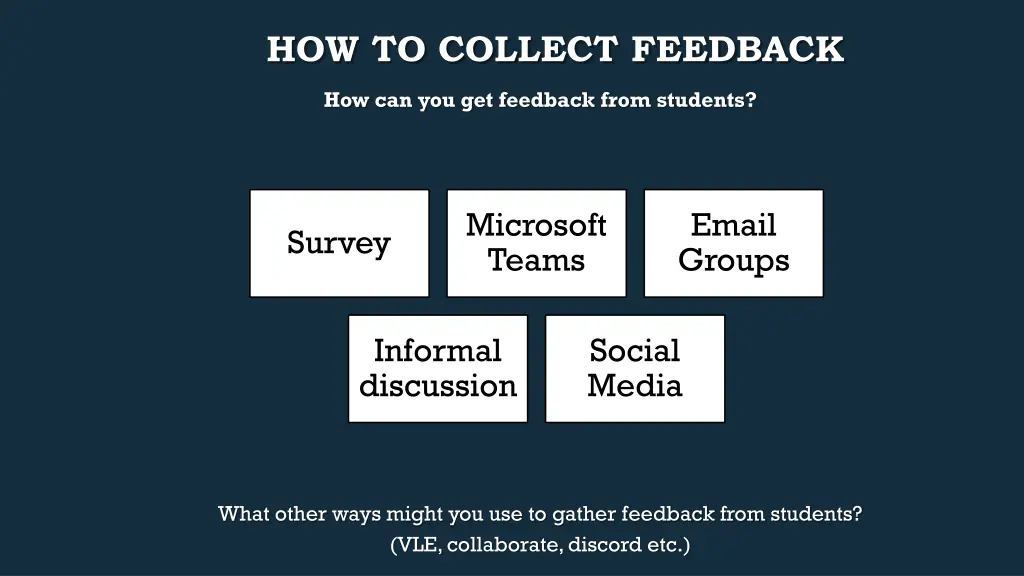 how to collect feedback