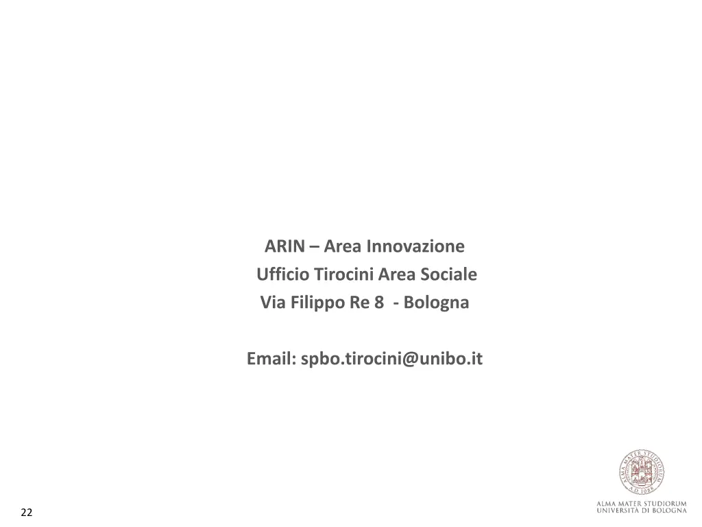 arin area innovazione ufficio tirocini area