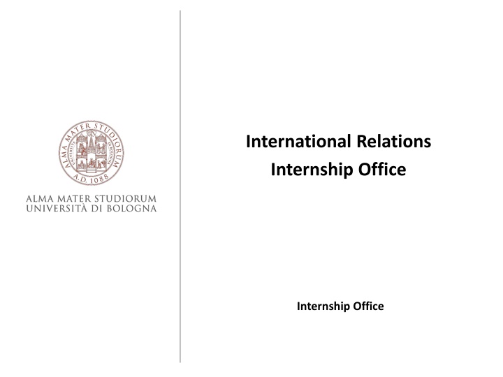 international relations internship office