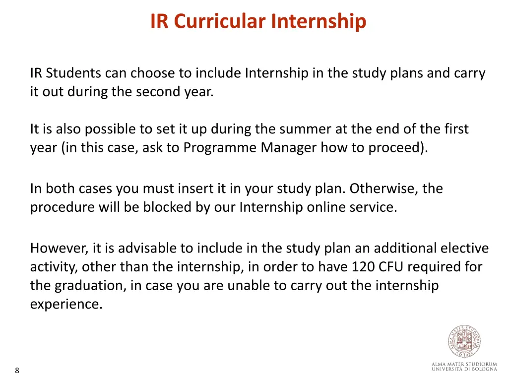 ir curricular internship 2