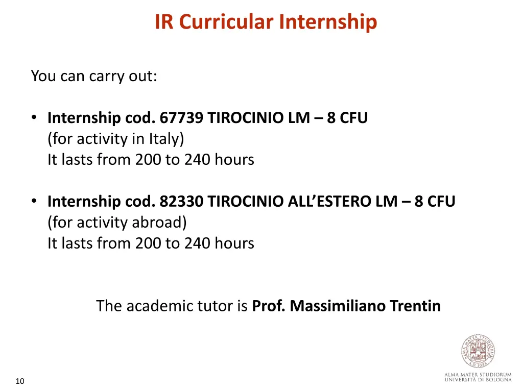 ir curricular internship 4