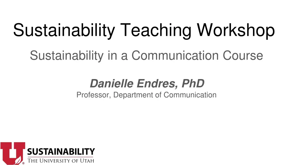 sustainability teaching workshop 4