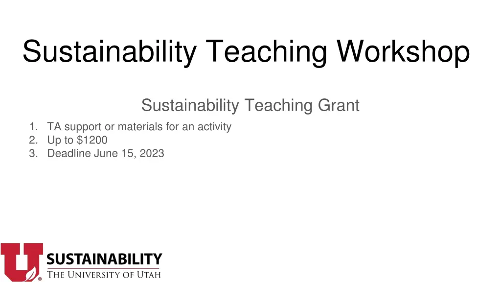 sustainability teaching workshop 5