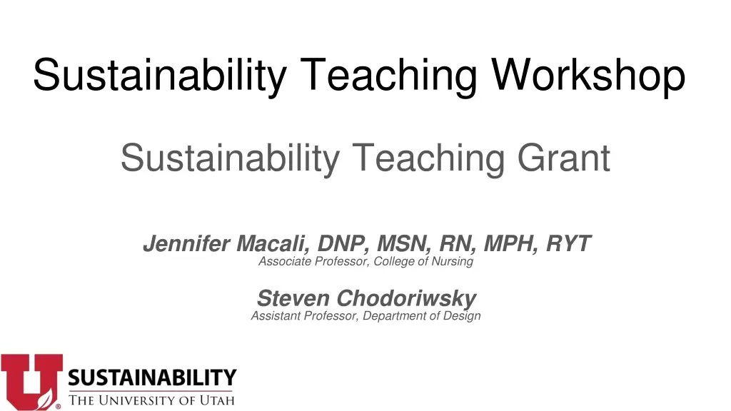 sustainability teaching workshop 6