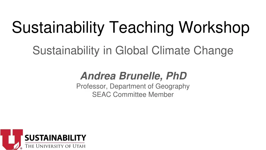 sustainability teaching workshop 7