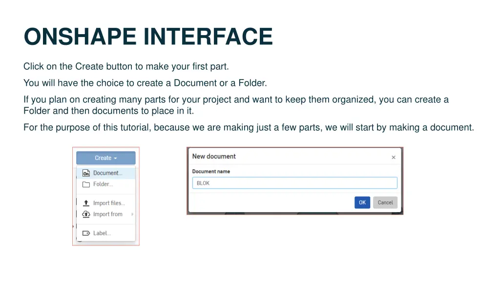 onshape interface 3