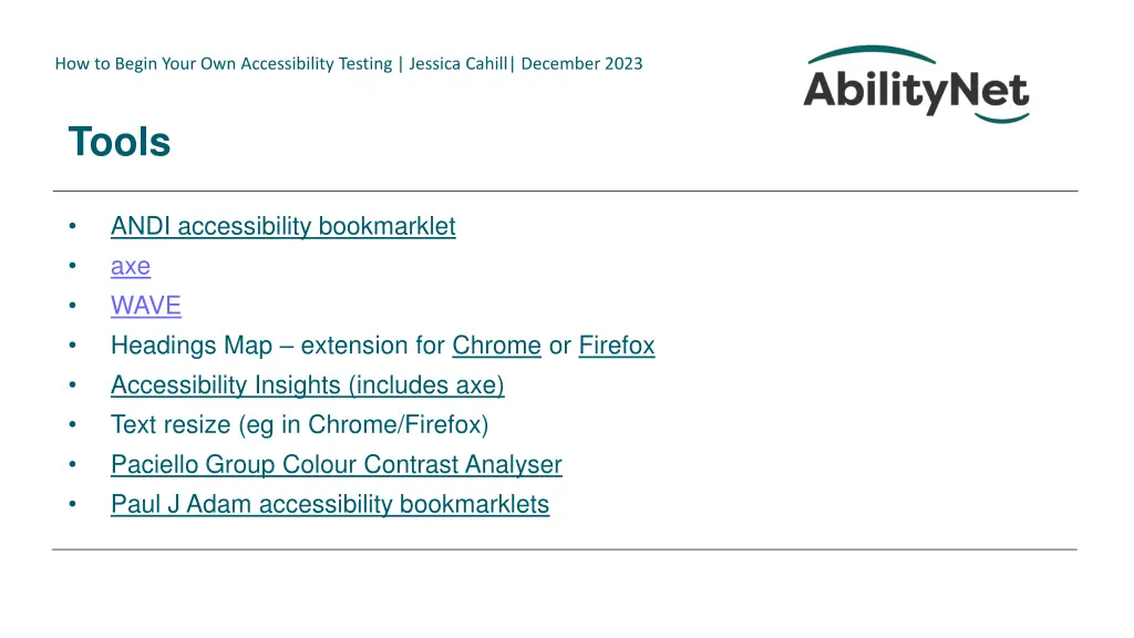 how to begin your own accessibility testing 22