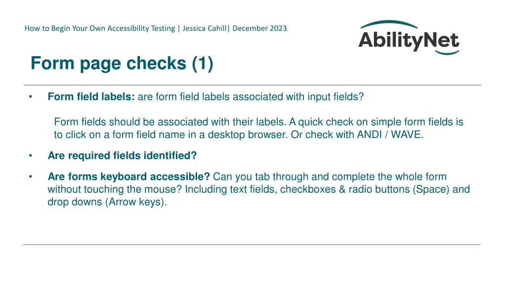 how to begin your own accessibility testing 31