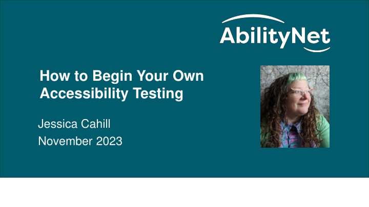 how to begin your own accessibility testing