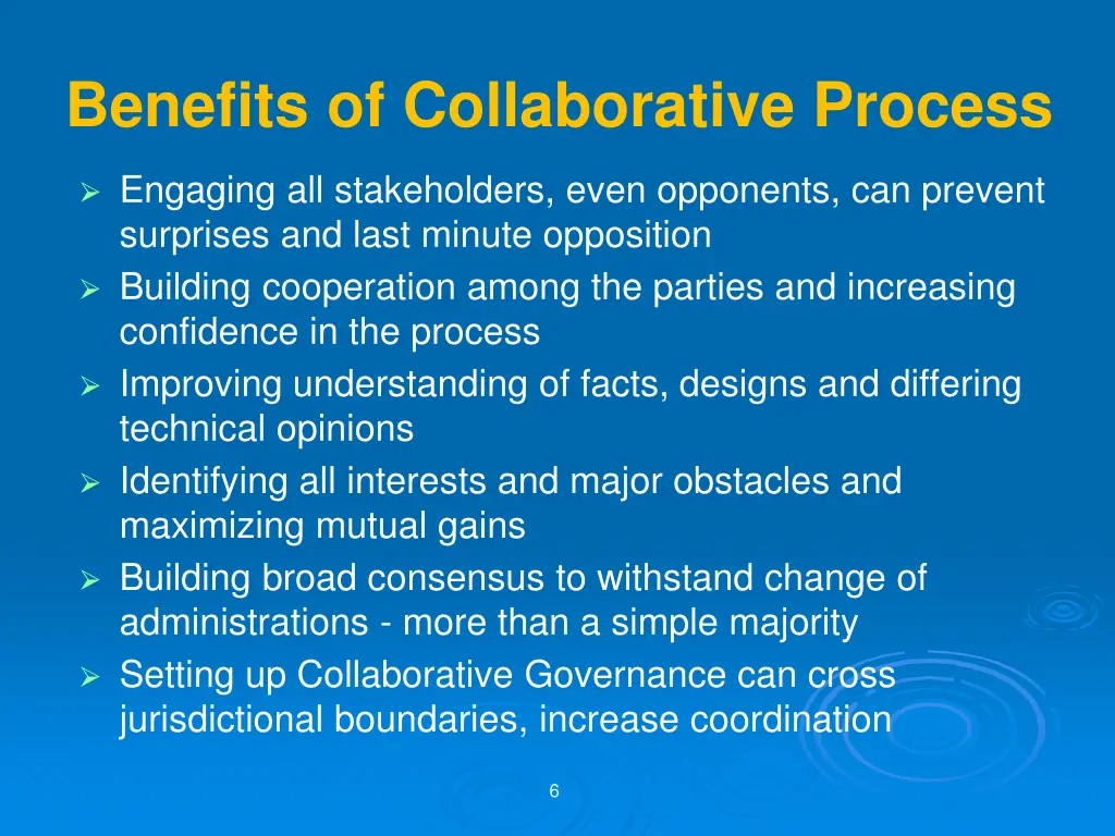 benefits of collaborative process