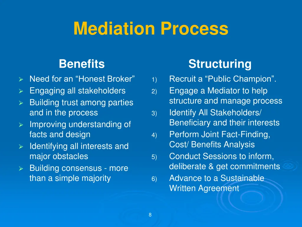 mediation process