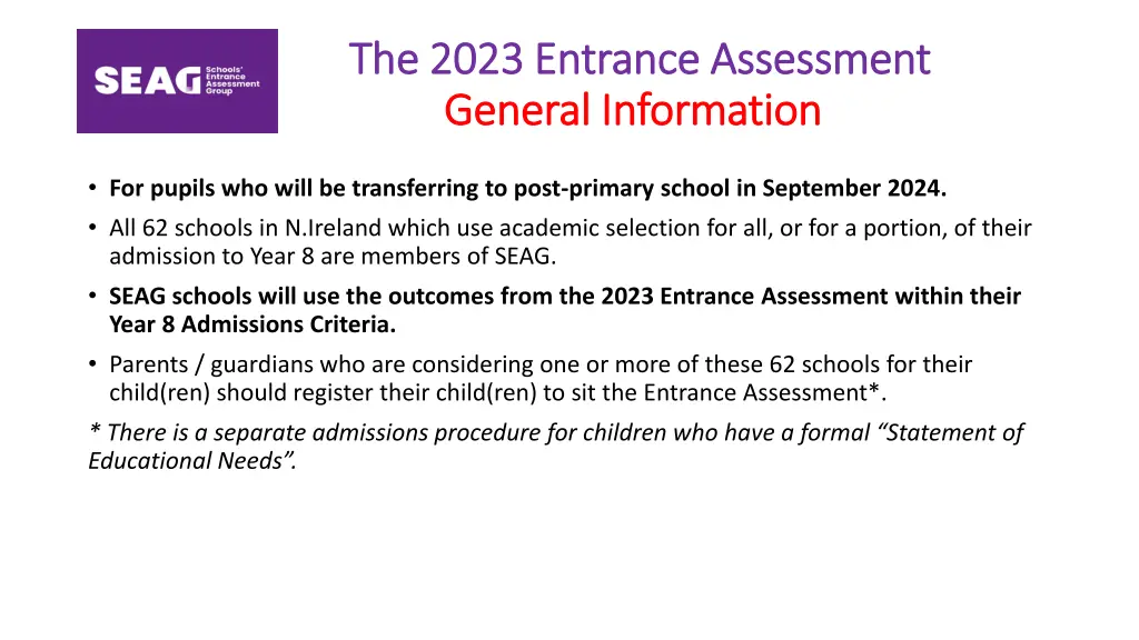 the 2023 entrance assessment the 2023 entrance