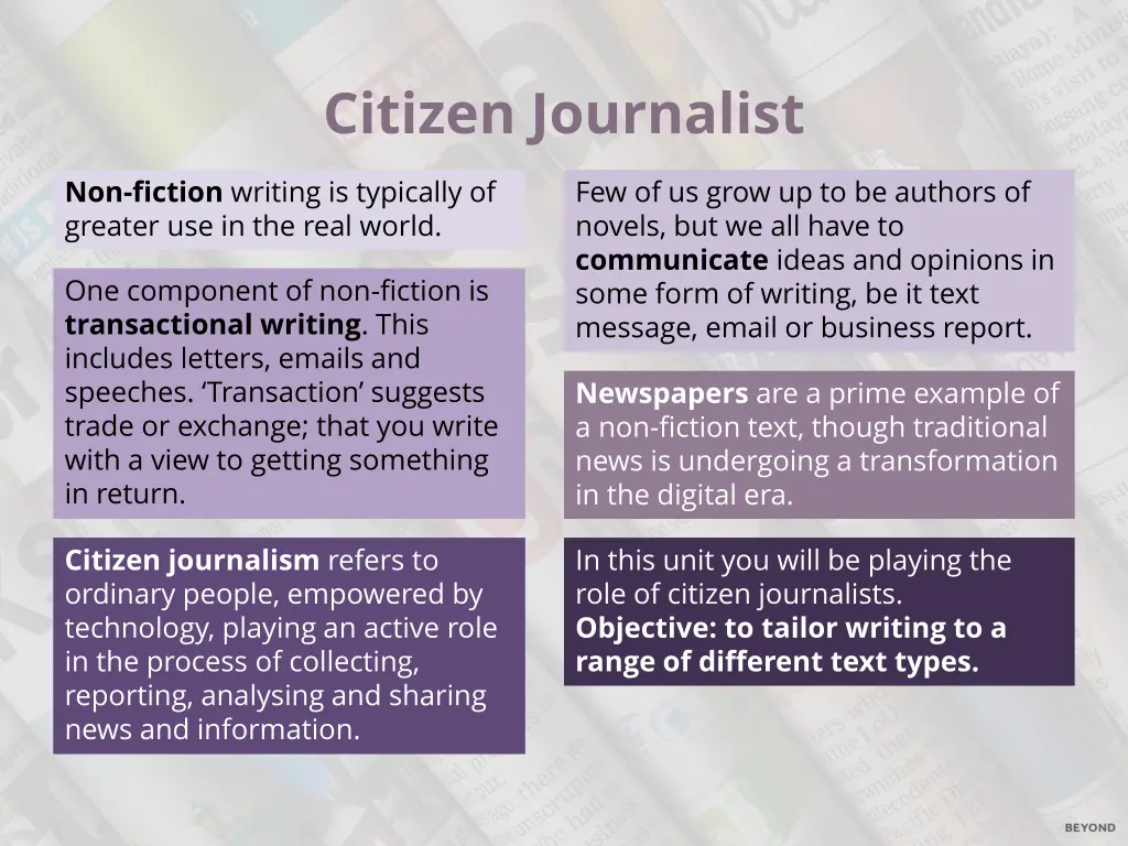 citizen journalist