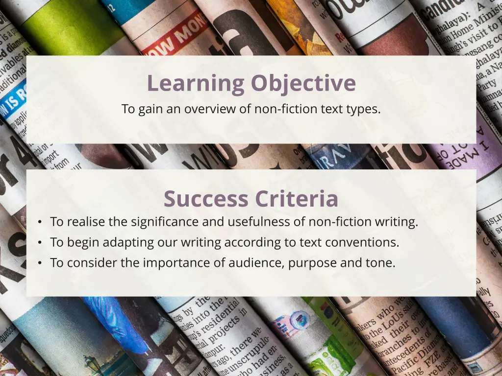 learning objective