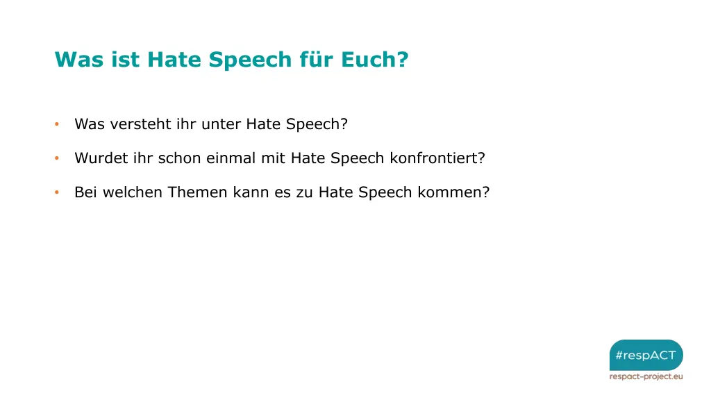 was ist hate speech f r euch