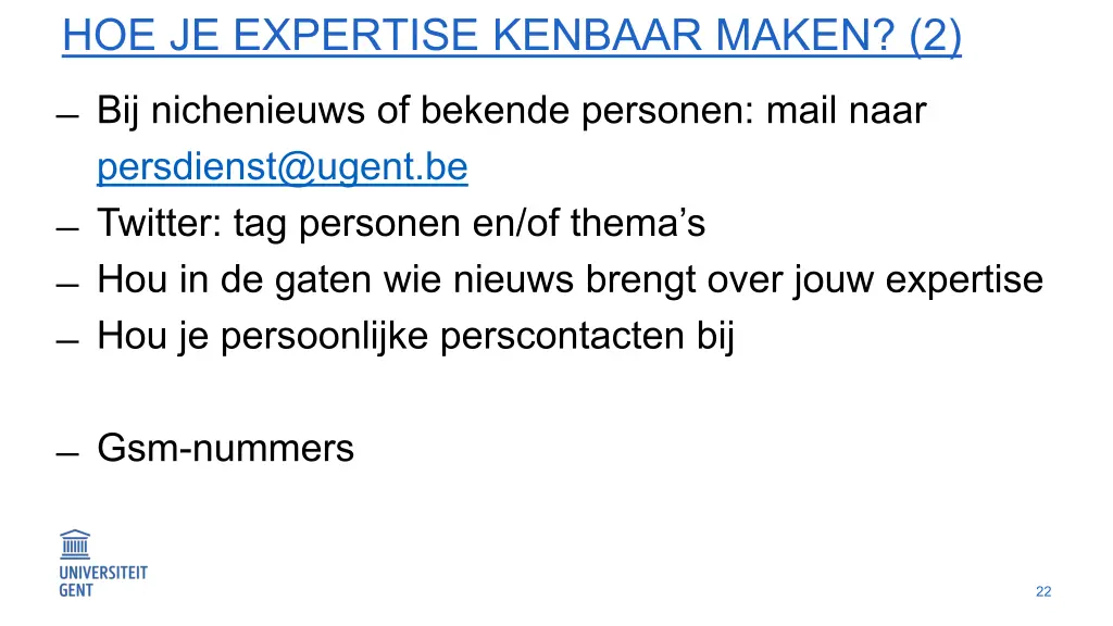 hoe je expertise kenbaar maken 2