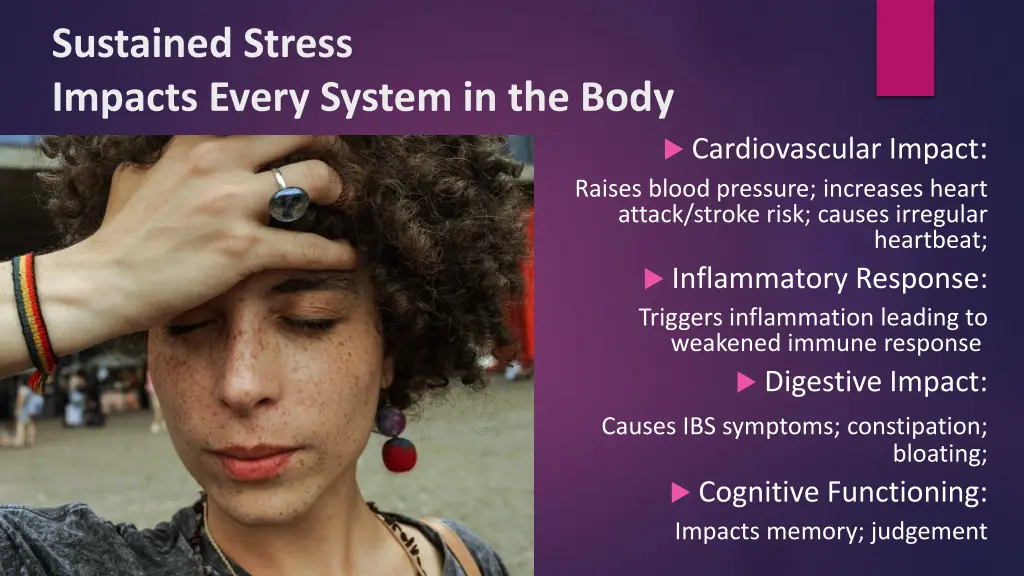 sustained stress impacts every system in the body