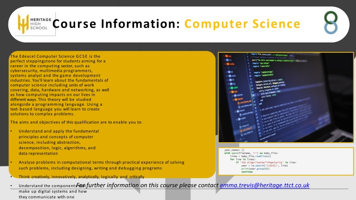 course information computer science