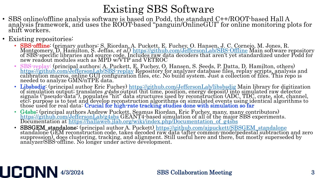 existing sbs software