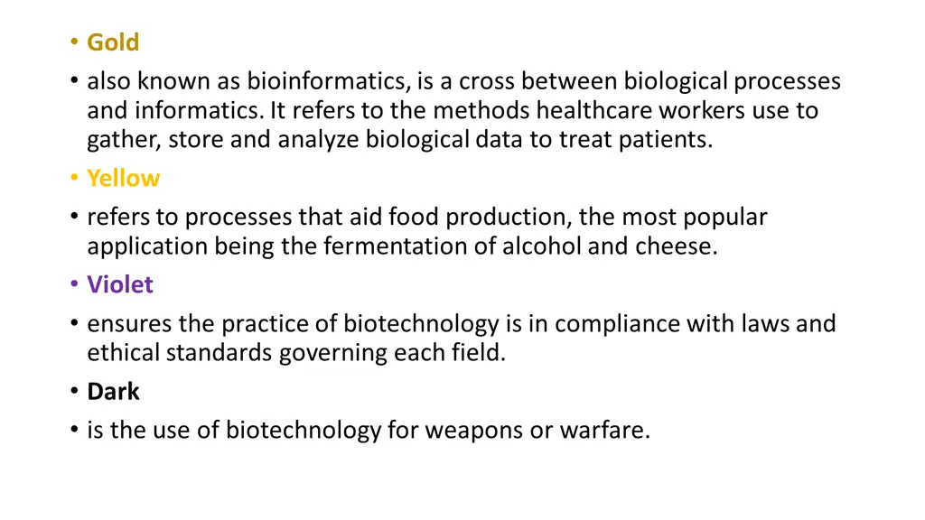 gold also known as bioinformatics is a cross