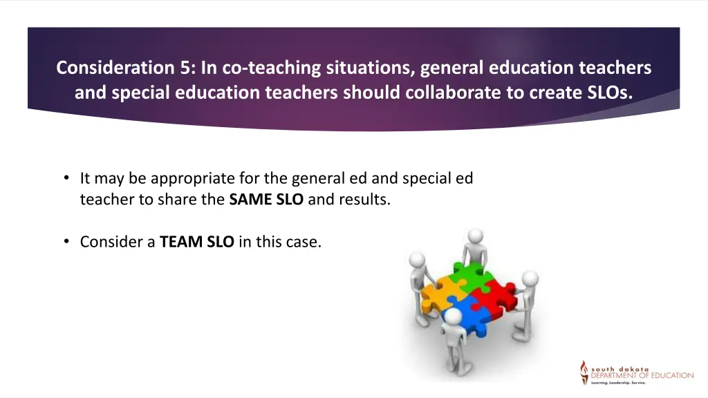 consideration 5 in co teaching situations general