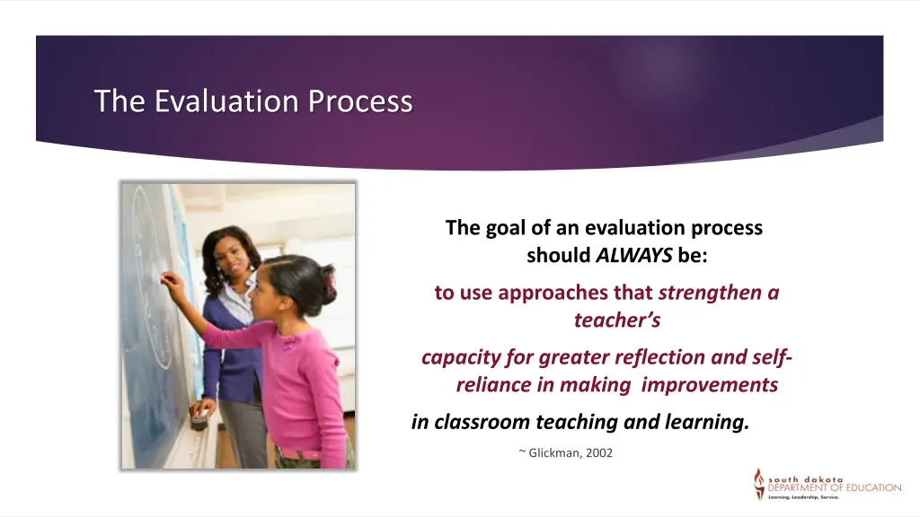 the evaluation process