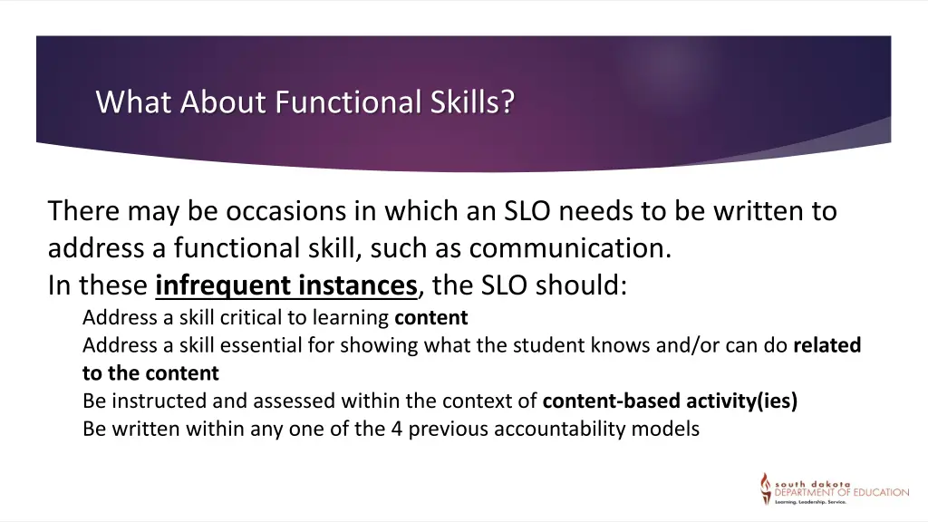 what about functional skills