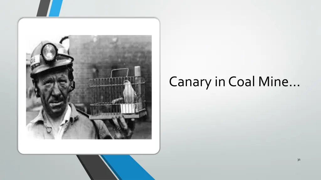 canary in coal mine