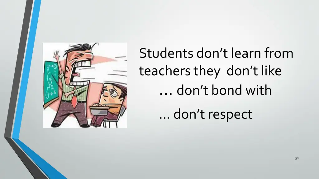 students don t learn from teachers they