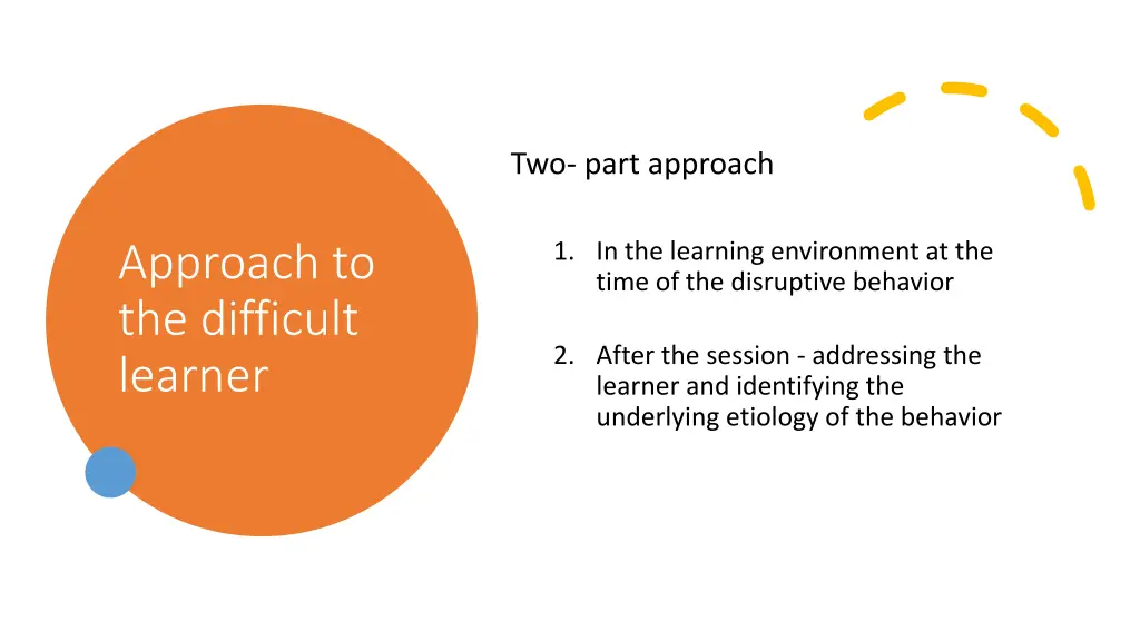 two part approach