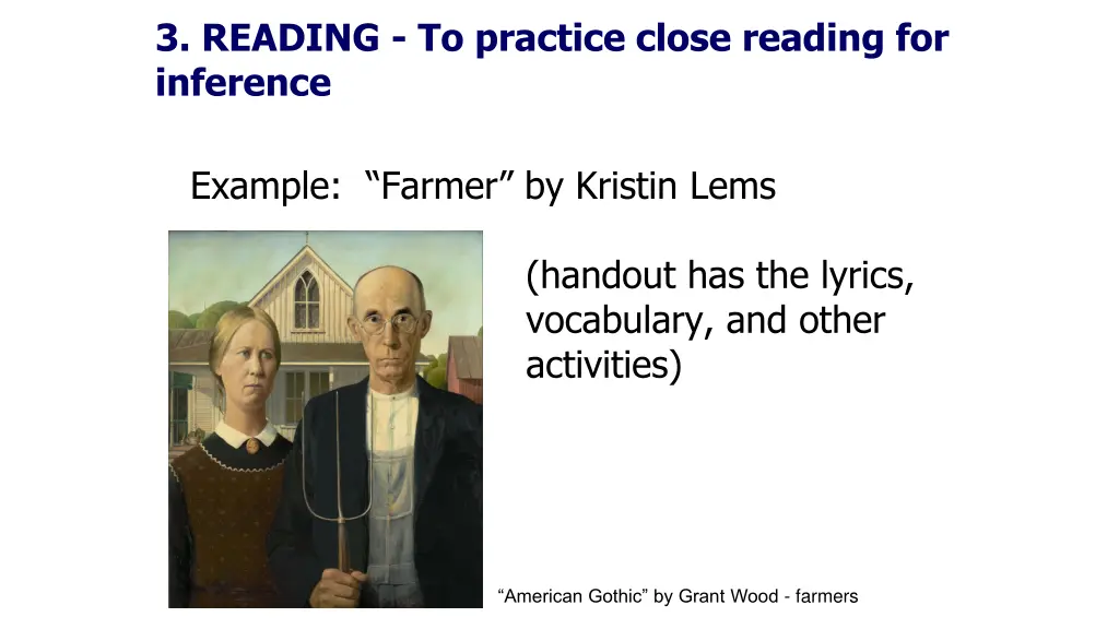 3 reading to practice close reading for inference