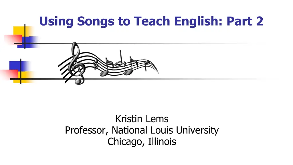 using songs to teach english part 2