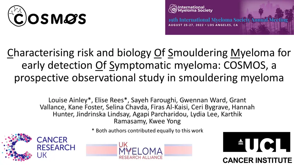 characterising risk and biology of smouldering