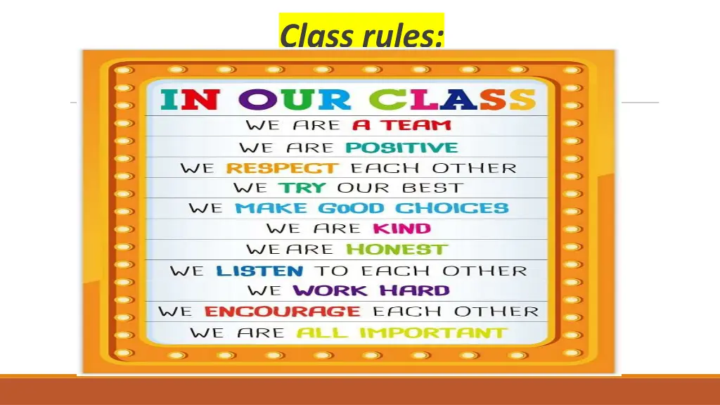 class rules