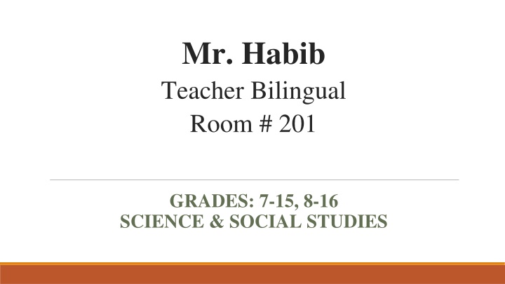 mr habib teacher bilingual room 201