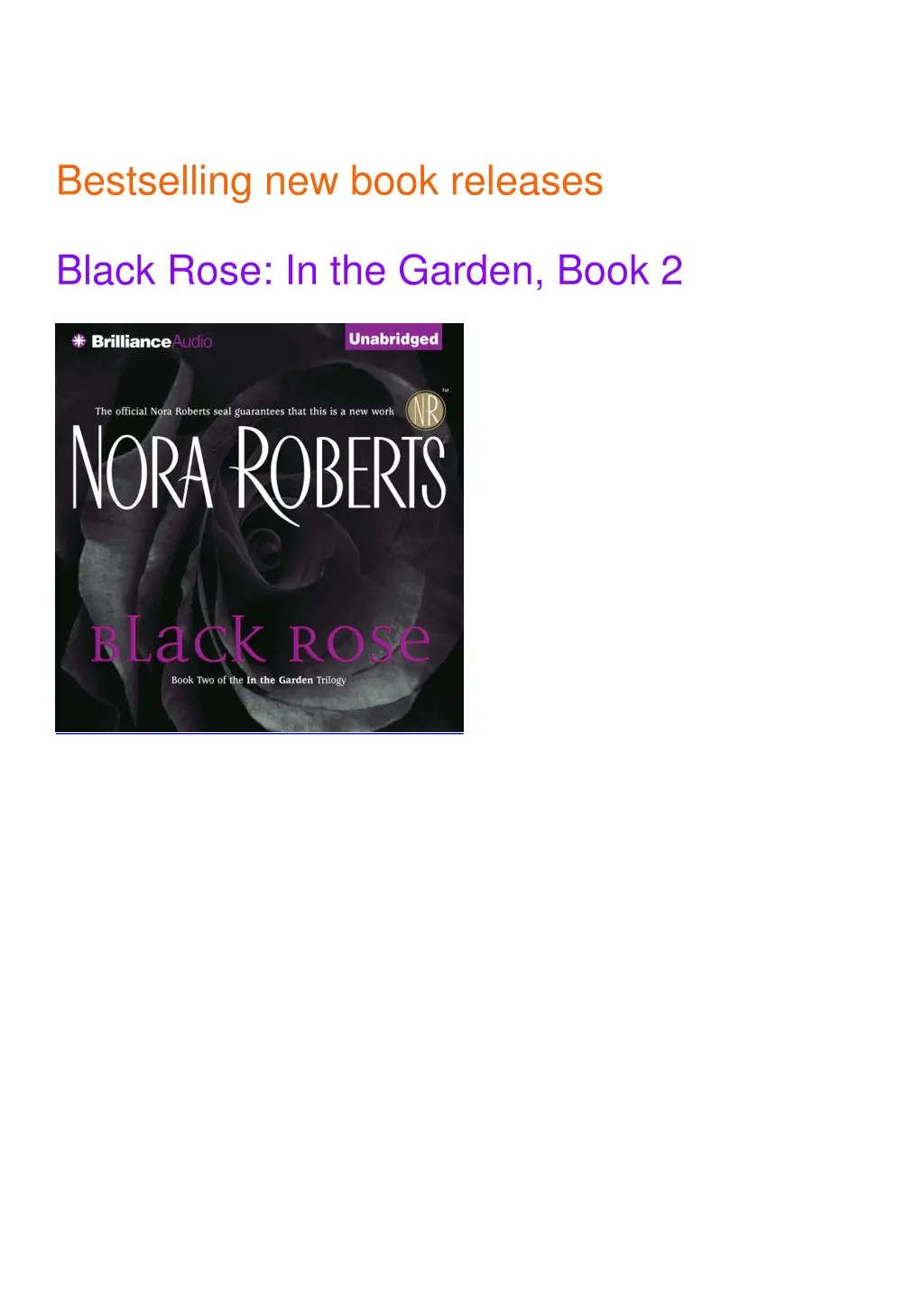 bestselling new book releases black rose