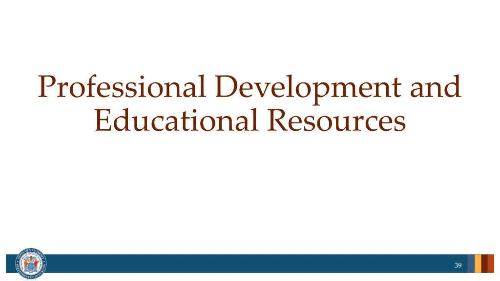 professional development and educational resources