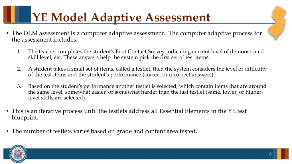 ye model adaptive assessment