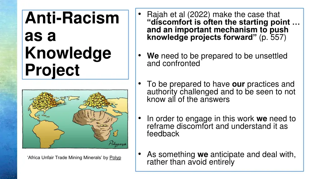 anti racism as a knowledge project