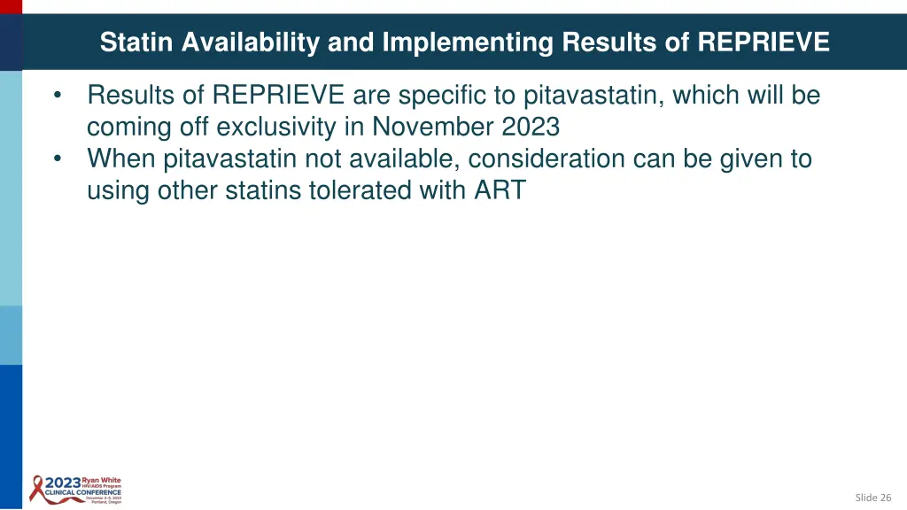 statin availability and implementing results