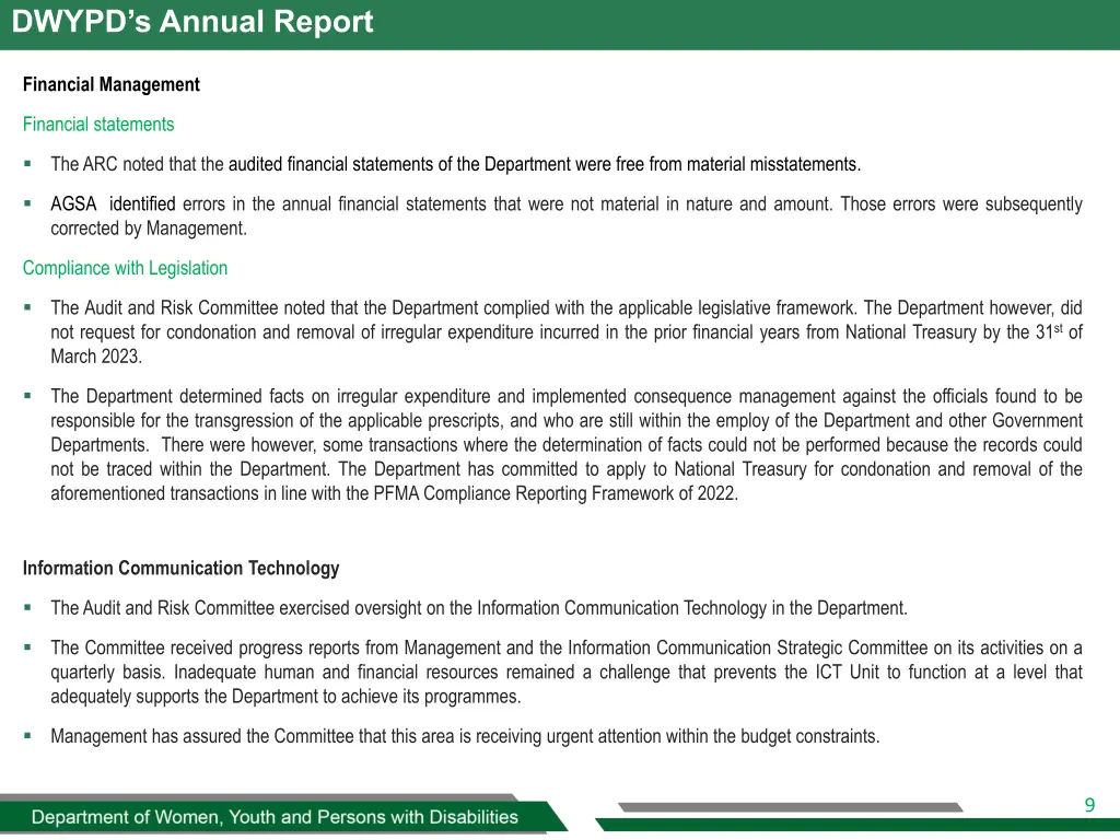 dwypd s annual report 5